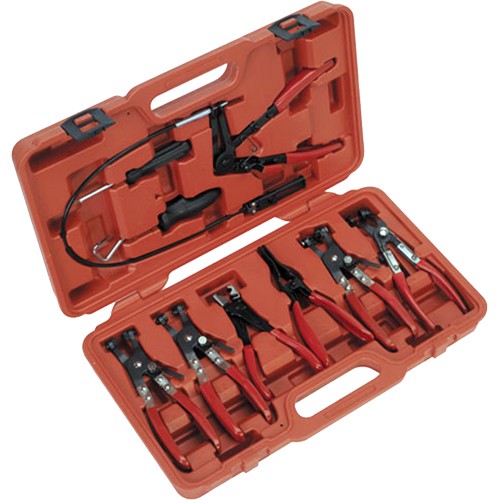 Spezial Zangen Satz SET FüR Schlauchklemmen Schlauchschellen Schellen 9-Tlg.-image