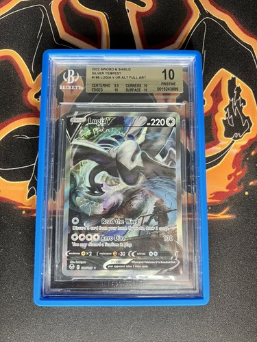 Pokemon Lugia V Silver Tempest Full Alt Art #186 BGS 10 Pristine