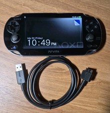 Sony PlayStation Vita PS Vita PCH-1001 Console Gaming System W USB Charger Cable