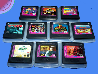 TESTED Lot 10 Sega GAME GEAR Games SONIC Taz JURASSIC Garfield LION KING Bonkers