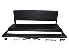 Land Rover Series & Defender 3 Man Folding Rear Bench Seat - Black Vinyl