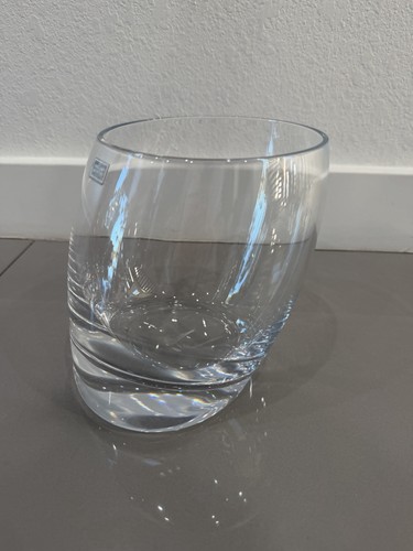 Nambe Crystal  Tilt Ice Bucket 6.5” high