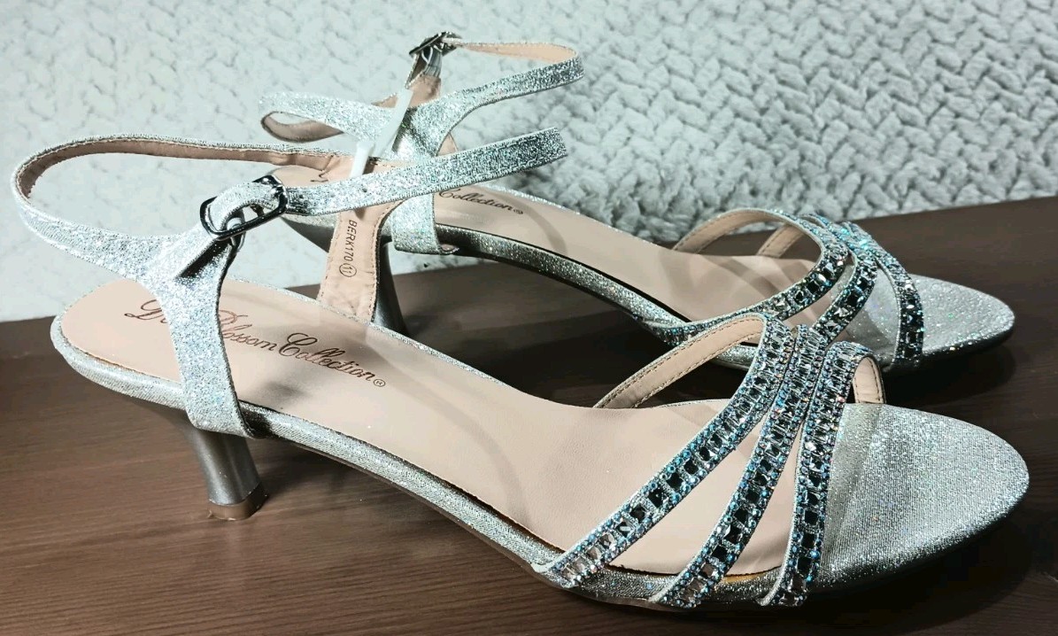 De Blossom Berk Women's Size 11 - 170 Silver Heels Dress Shoes