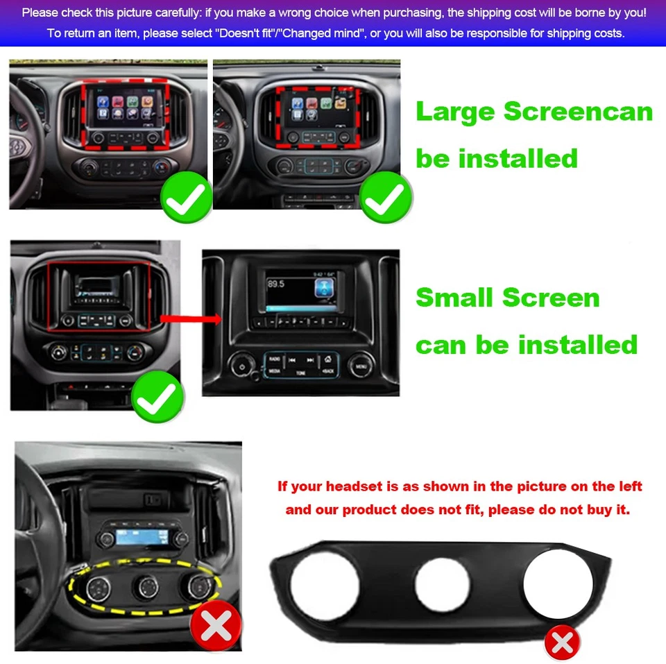 For 2015-18 Chevrolet Colorado GMC Canyon Wireless CarPlay GPS Car Stereo Radio Foto 4 de 4