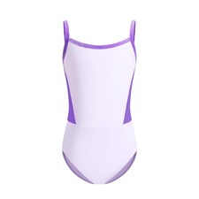 ZYXWVU Girls Velvet-Paneled Ballet Dance Camisole 12-14Y 59in-63in , Purple