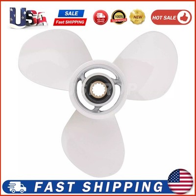11 3/8 x 12 Boat Propeller 13 Spline fit Yamaha Engines 25-60HP 663-45952-02-EL