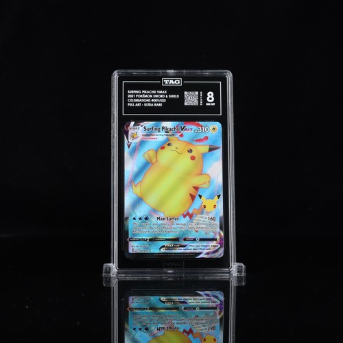 Surfing Pikachu VMAX graded TAG 8 for sale on eBay