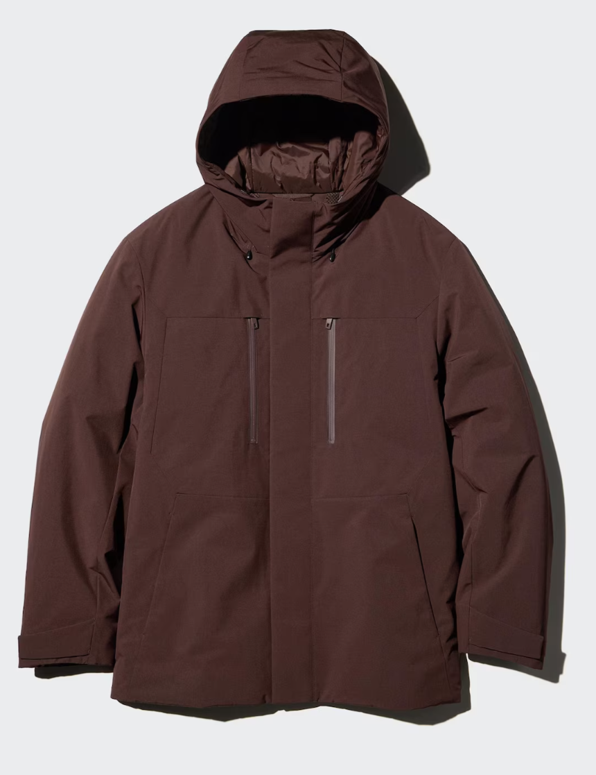 Men Hybrid Down Parka Jacket UNIQLO ”Warmer than The North