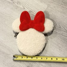 Minnie Mouse Disney Small Hand Purse Wallet Coin Purse Faux Fur Red Bow Girls