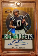 2017 Evan Engram 1/10 Leaf Valiant Big Targets Gold Rookie Refactor Auto VHTF!!!