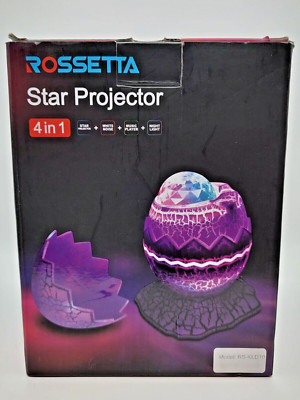 Rossetta Star Projector LED Lamp Dinosaur Egg Shaped Bluetooth Speaker Remote