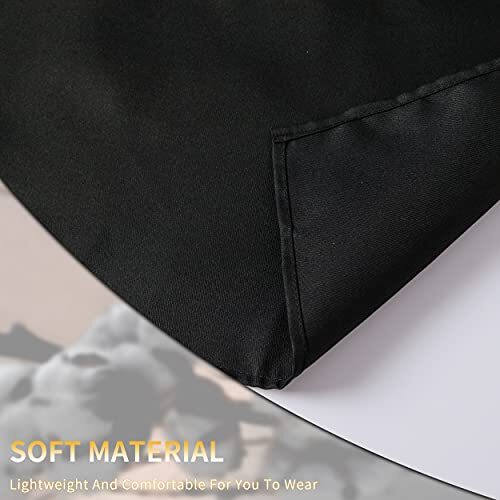 Pack verstellbare Latzschürze, wassertropfenabweisende Schürzen mit 2 Polyester-schwarz - Bild 5 von 7