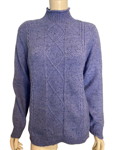 Appleseed's Blue Turtleneck Sweater Size M