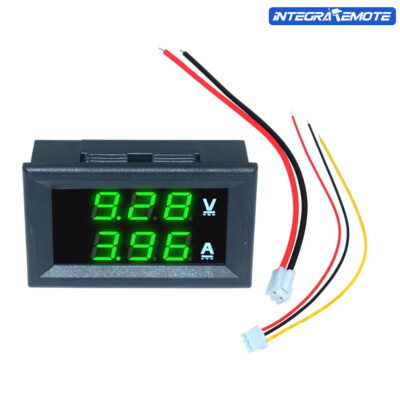 DC 100V 10A Dual LED Spannung AMP Leistung Digital Voltmeter Amperemeter NEU