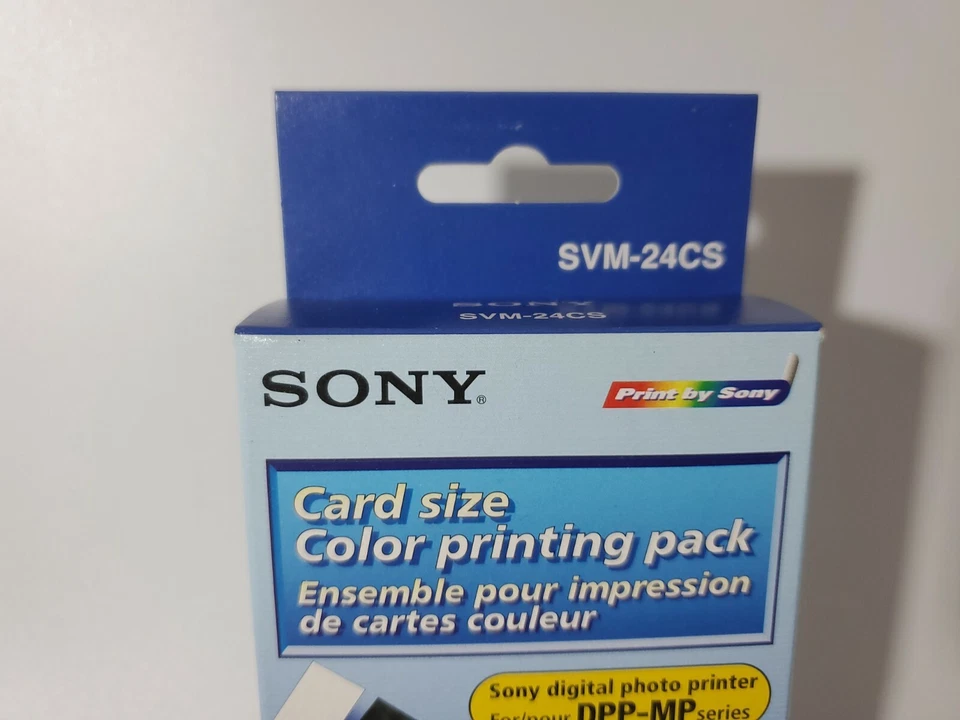 Sony SVM-24CS Print Pack for Sony DPP-MP Printer (24 2x3.25") BRAND NEW SEALED  - Image 3 of 4