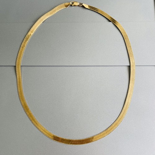 14K SOLID GOLD MILOR ITALY HERRINGBONE 