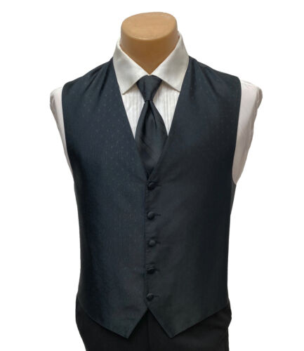 Men's Lauren Ralph Lauren Black Tuxedo Vest with Choice of Tie - Picture 7 of 8