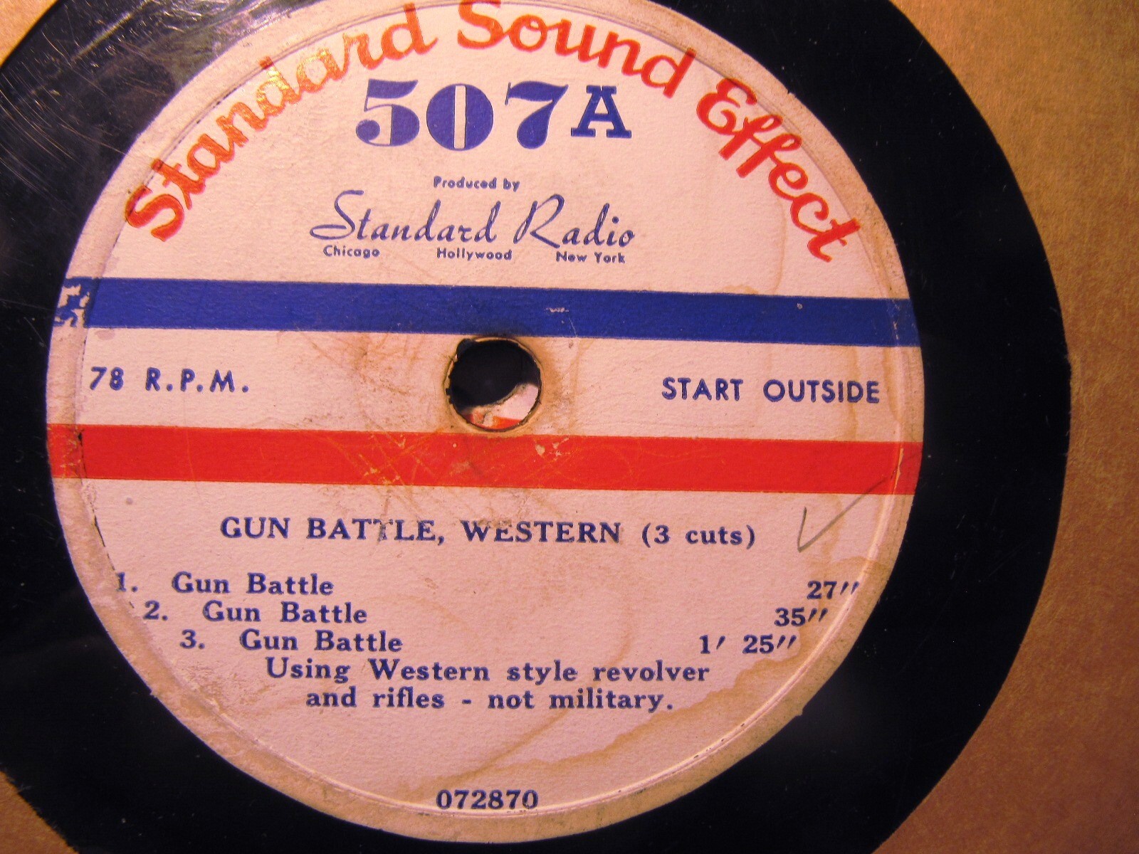 SOUND EFFECTS TV Radio Western GUN BATTLE SHOTS_ Lone Ranger STANDARD