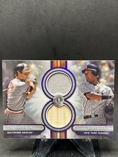 2024 Topps Tribute CAL RIPKEN JR. & DEREK JETER Dual Patch/Bat Relic Purple /50