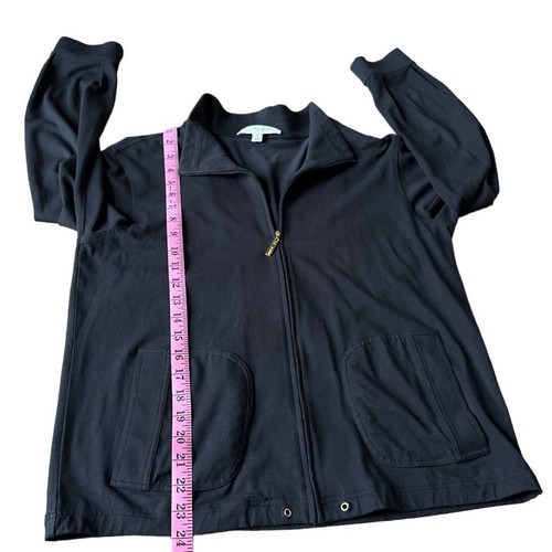 St. John Sport leichte Damenjacke mit durchgehendem Reißverschluss und Standardkragen Baumwolle, Größe P - Bild 10 von 10