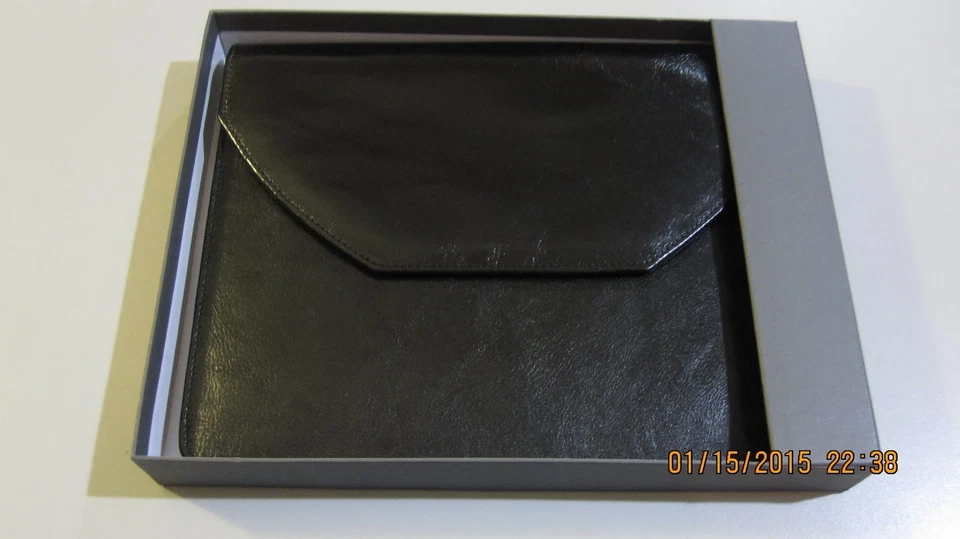 Brookstone Magnetic Tablet Envelope case Leather 10" Device I pad, Samsung LG HP - Image 2 of 4