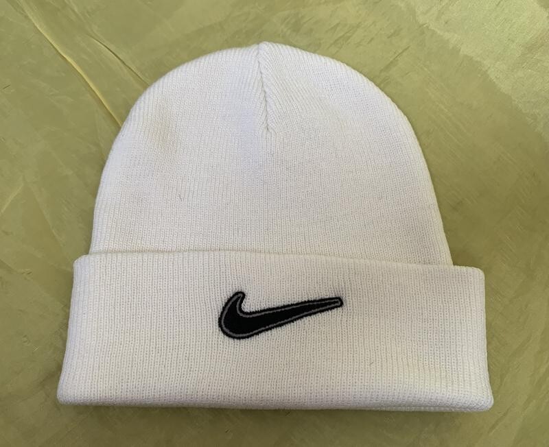 90s NIKE BigSwooshBeanie BURGUNDY×YELLOW Vintage 90s Nike Center Swoosh Logo Beanie | eBay