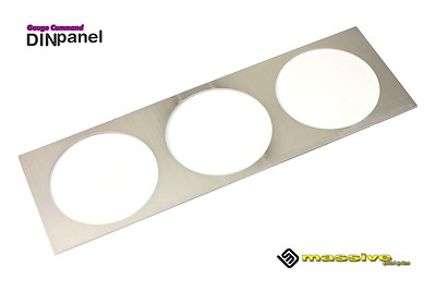 Gauge Command Pod Mount Dash 2 1/16 52 mm Universal Single DIN Panel 3 Triple