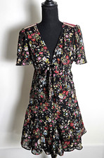 Anthropologie Ranna Gill Dress Womens Sz XS Artemesia Floral Flowy Lined Boho