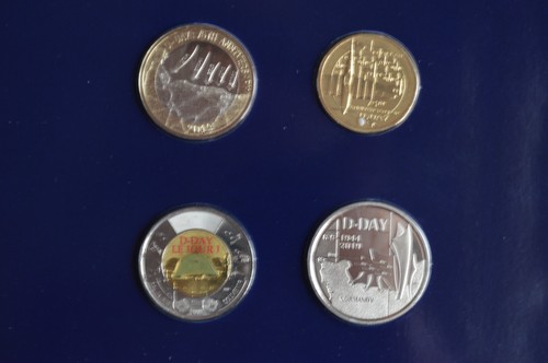 75th Anniversary Of D-Day 2019 Uncirculated 4 Coin Pack UNC  - Picture 2 of 4