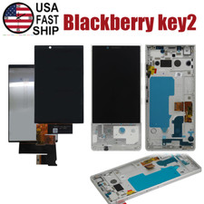 New Digitizer LCD Touch Screen  Silver Frame For BlackBerry Key2 Two BBF100 Lot