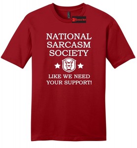 national sarcastic society t shirt