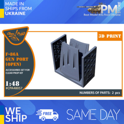 Clear Prop CPA48057 1/48 F-86A gun port (open) for CP kits
