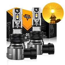 Auxbeam 9006 Hb4 Led Fog Light Bulbs Drl Driving Lamp Yellow 3000k Fanless 11