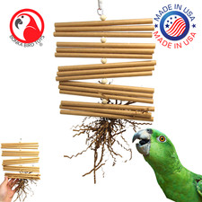 Bonka Bird Toys 3873 Tube Tree Small Medium Bird Toy Cages Cockatiel Parakeet
