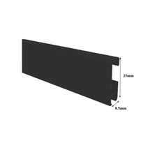 Rail à clip noir 2 m 200 cm Cliprail Gallery système de suspension photo 15 kg rail STAS