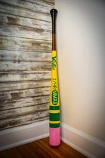 Plastic Baseball pencil bat. 33 inches long. Great for baseball fanatics!