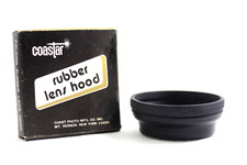 COASTAR 55MM FOLDING RUBBER SCREW-MOUNT CAMERA LENS HOOD OPEN BOX