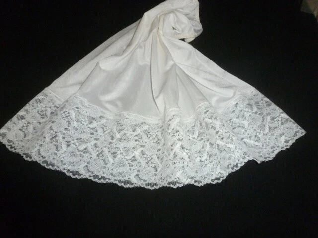 joli jupon vintage jolie dentelle taille 40 42 44 taille lastique