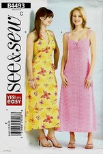 Halter Summer Dress Pattern Choice 6-22 Butterick 4493 OOP