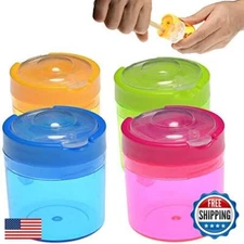 WEKOIL Pencil Sharpener Manual Pencil Sharpener 2 Holes Metal Sharp Blade Cra