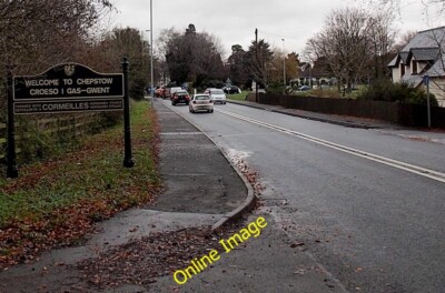 Photo 6x4 Western boundary of Chepstow Chepstow/Cas-Gwent The boundary s c2013