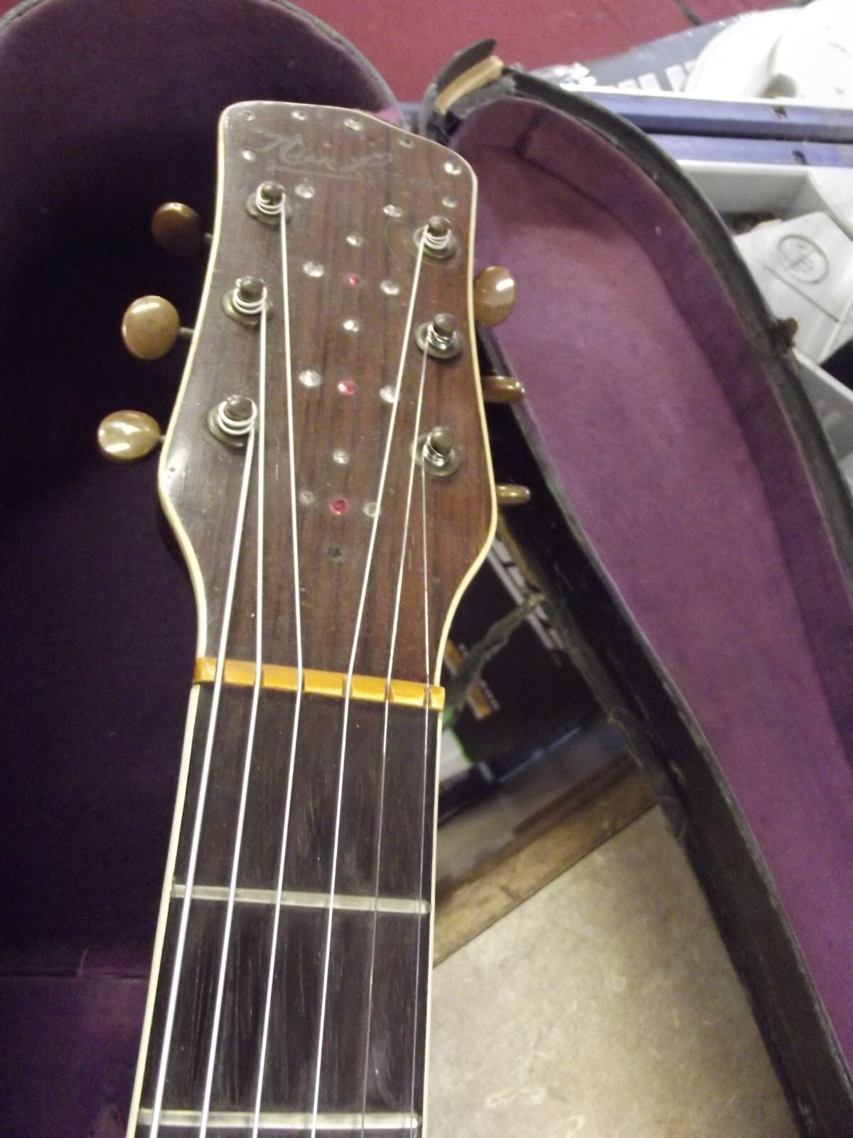 Vintage 1930's Harmony Nick Lucas Hollow Body Acoustic Archtop Guitar & Case