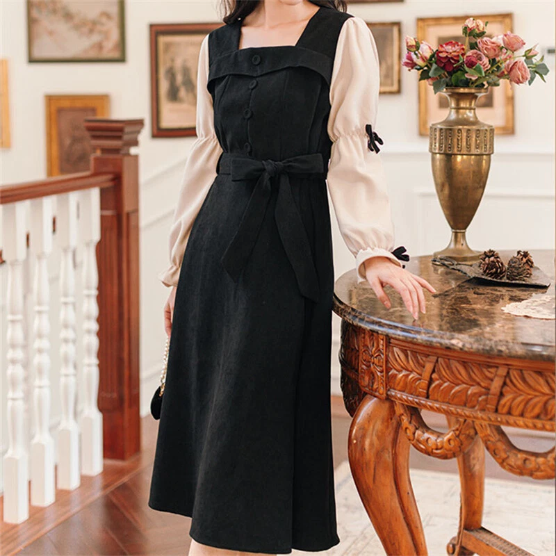Vintage style midi dress deals