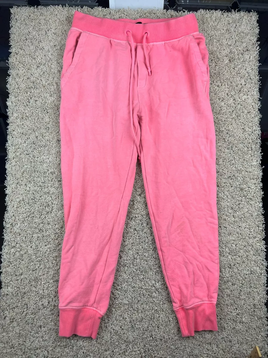 Ugg RTW Womens Medium Pink Jogger Lounge Sweat Pants Fleece Inside w Pockets