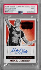 2014 Panini Country Music Mike Gossin Signatures PSA 9