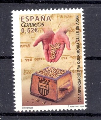 2013 SPANIEN Ära Kerimonia - Getreide aus dem Aran-Tal | Hände-MNH
