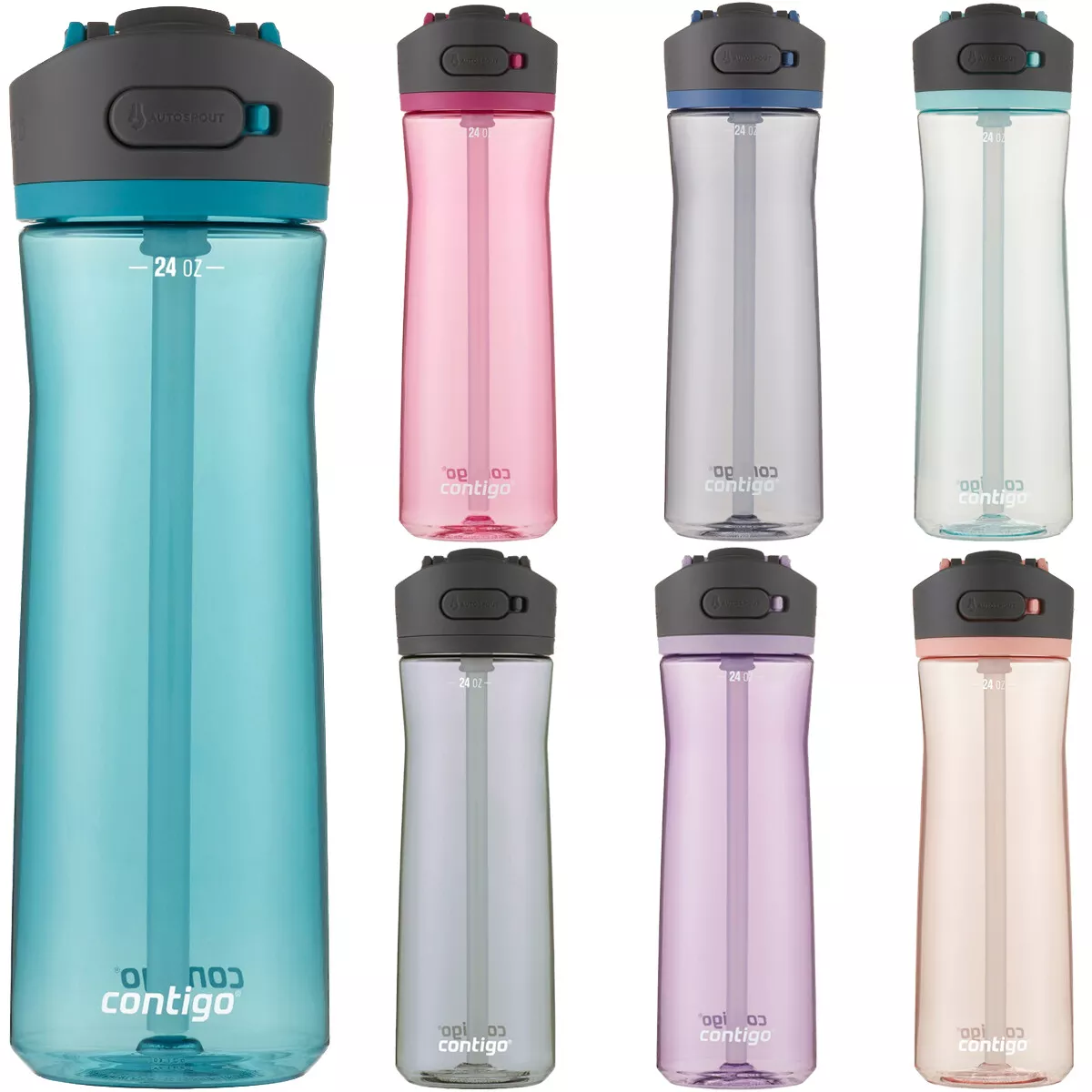 Contigo Black Ashland Autospout Tritan Water Bottle, 24 Oz.