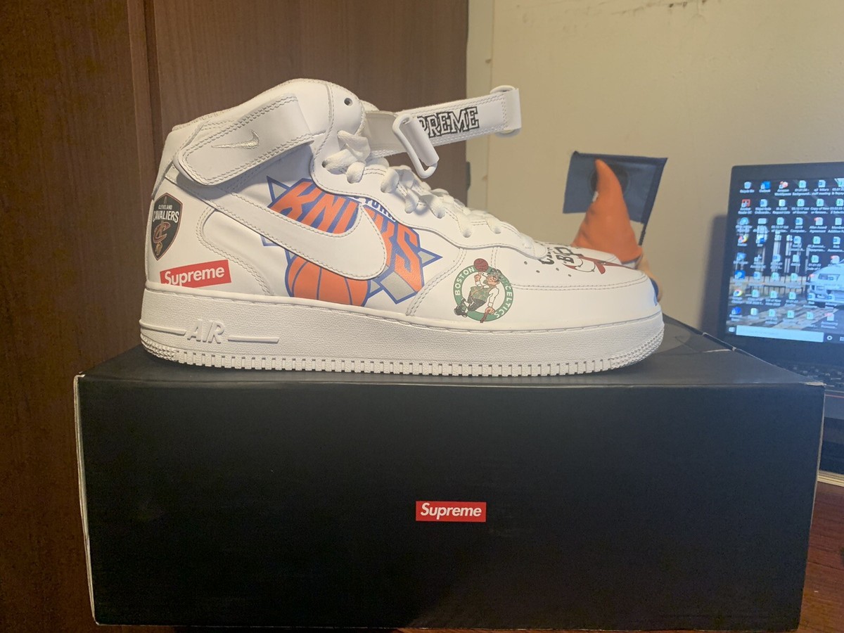 Air Force 1 Mid NIKE x SUPREME x NBA White (AQ8017-100) Size 12 With Box