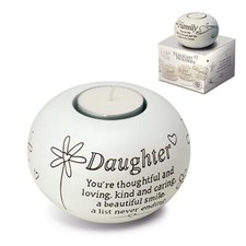 Image of Said with Sentiment Tealight Holder - Daughter