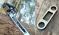 Adattatore barra Stihl perno 8-12 mm motosega McCulloch PM 605 610 650 655 3,7 MADE IN USA